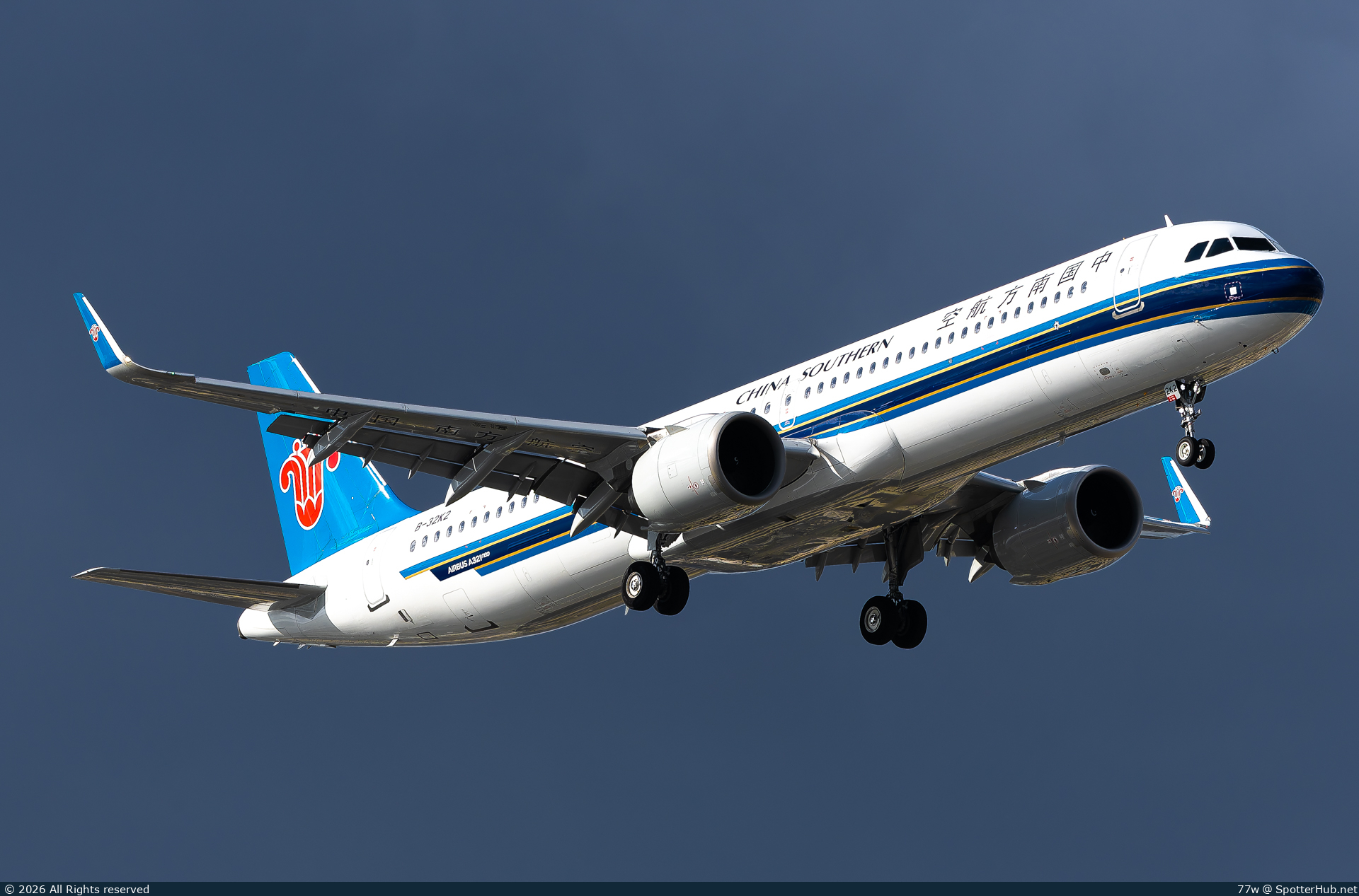 Photo of B-32K2 - Airbus A321-251NX operated by China Southern Airlines