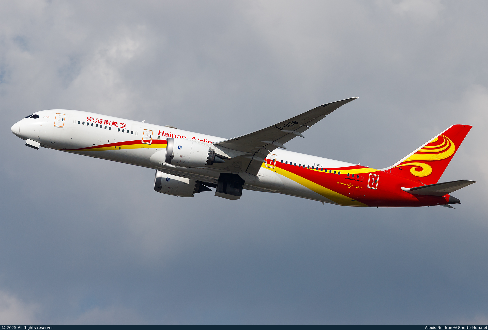 Photo of B-1138 - Boeing 787-9 Dreamliner operated by Hainan Airlines