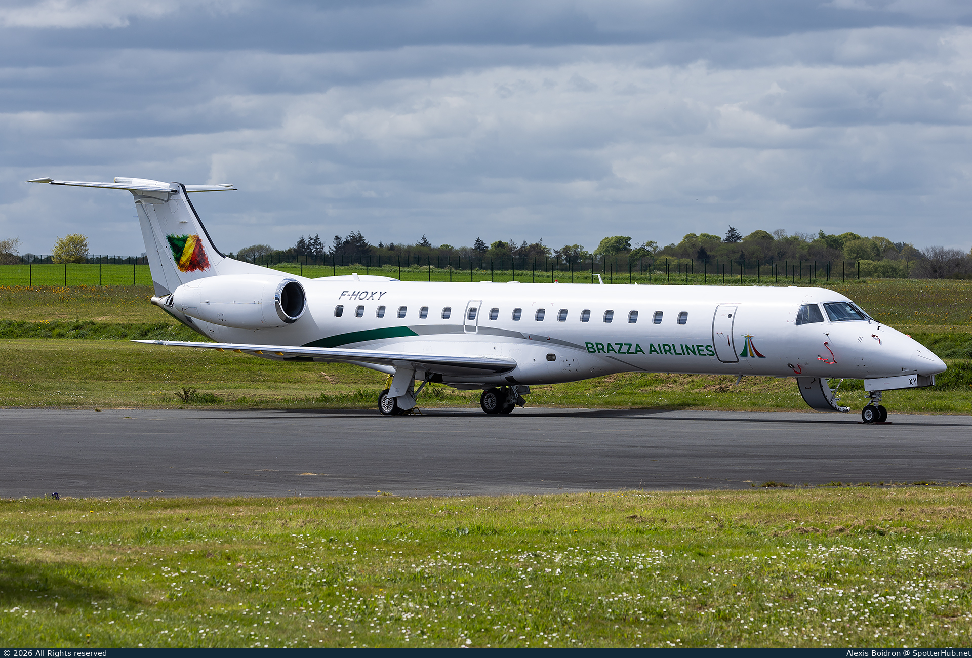 Photo of F-HOXY - Embraer ERJ-145LR operated by Brazza Airlines (opb Amelia International)