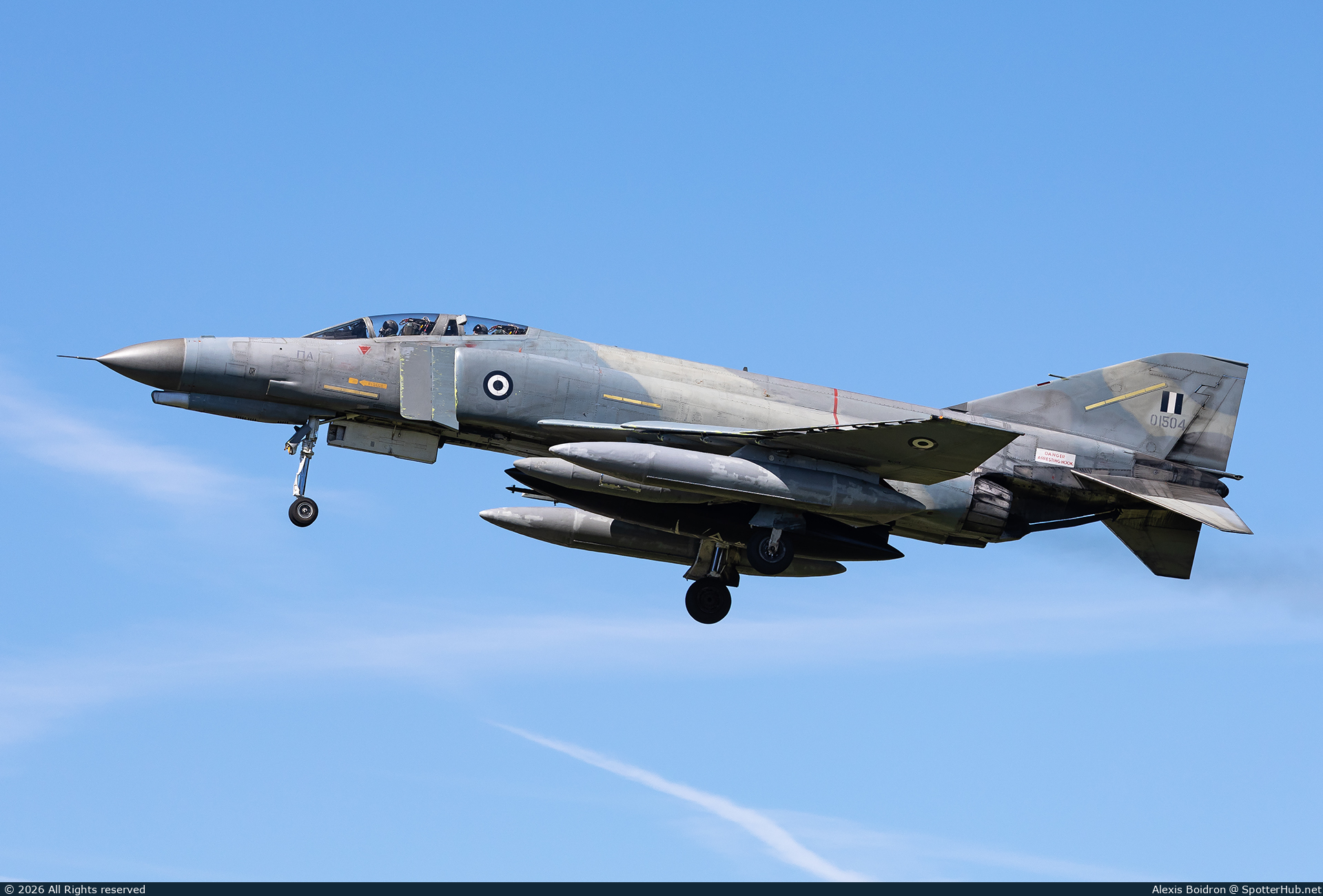 Photo of 01504 - McDonnell Douglas F-4E AUP Phantom II operated by Hellenic Air Force