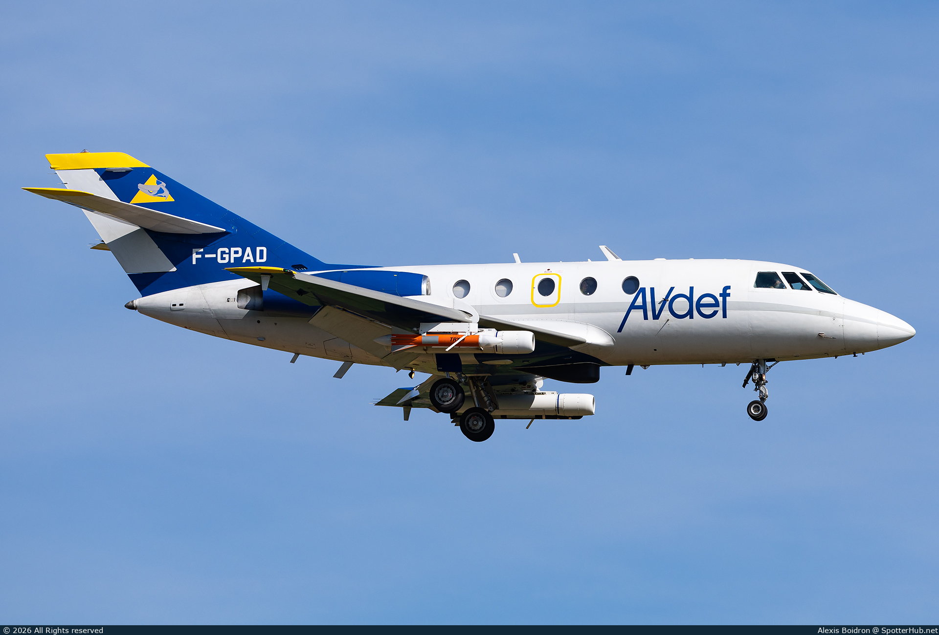 Photo of F-GPAD - Dassault Falcon 20E operated by AVdef Aviation Défense Service