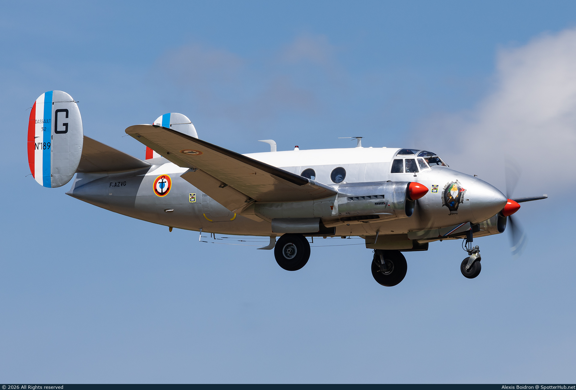 Photo of F-AZVG - Dassault MD 312 Flamant operated by Ailes Anciennes de Corbas