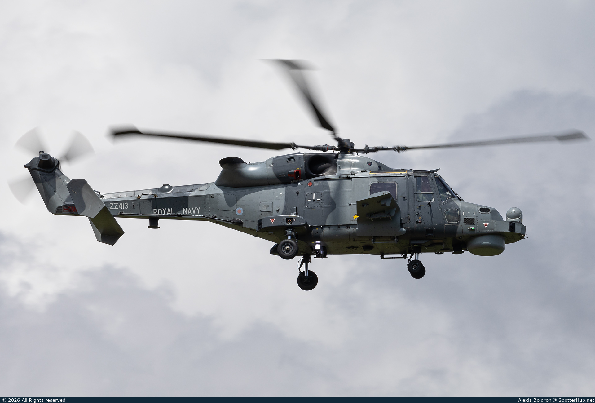 Photo of ZZ413 - AgustaWestland AW159 Wildcat HMA2 operated by Royal Navy