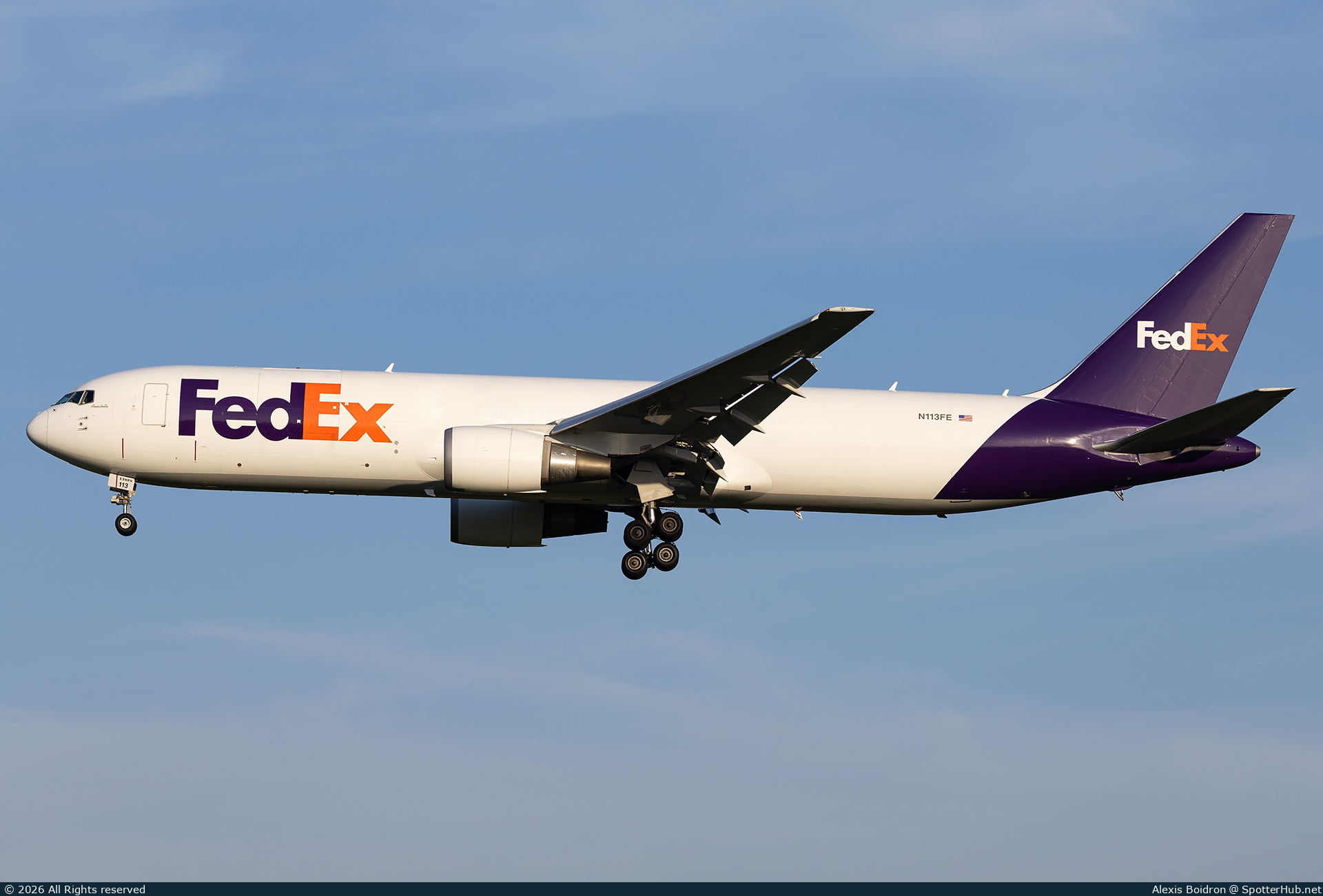 Photo of N113FE - Boeing 767-3S2F operated by FedEx