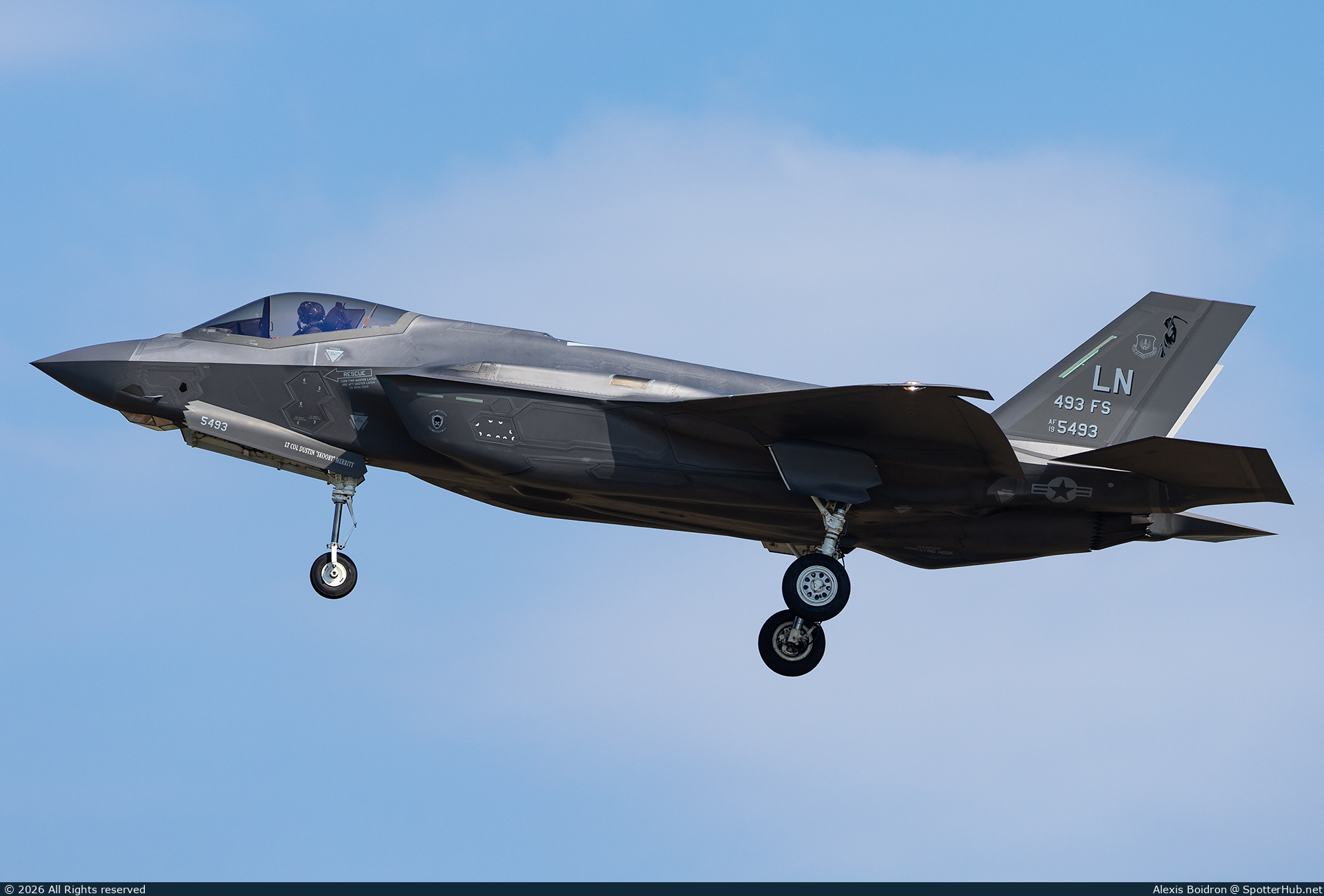 Photo of 19-5493 - Lockheed Martin F-35A Lightning II operated by US Air Force