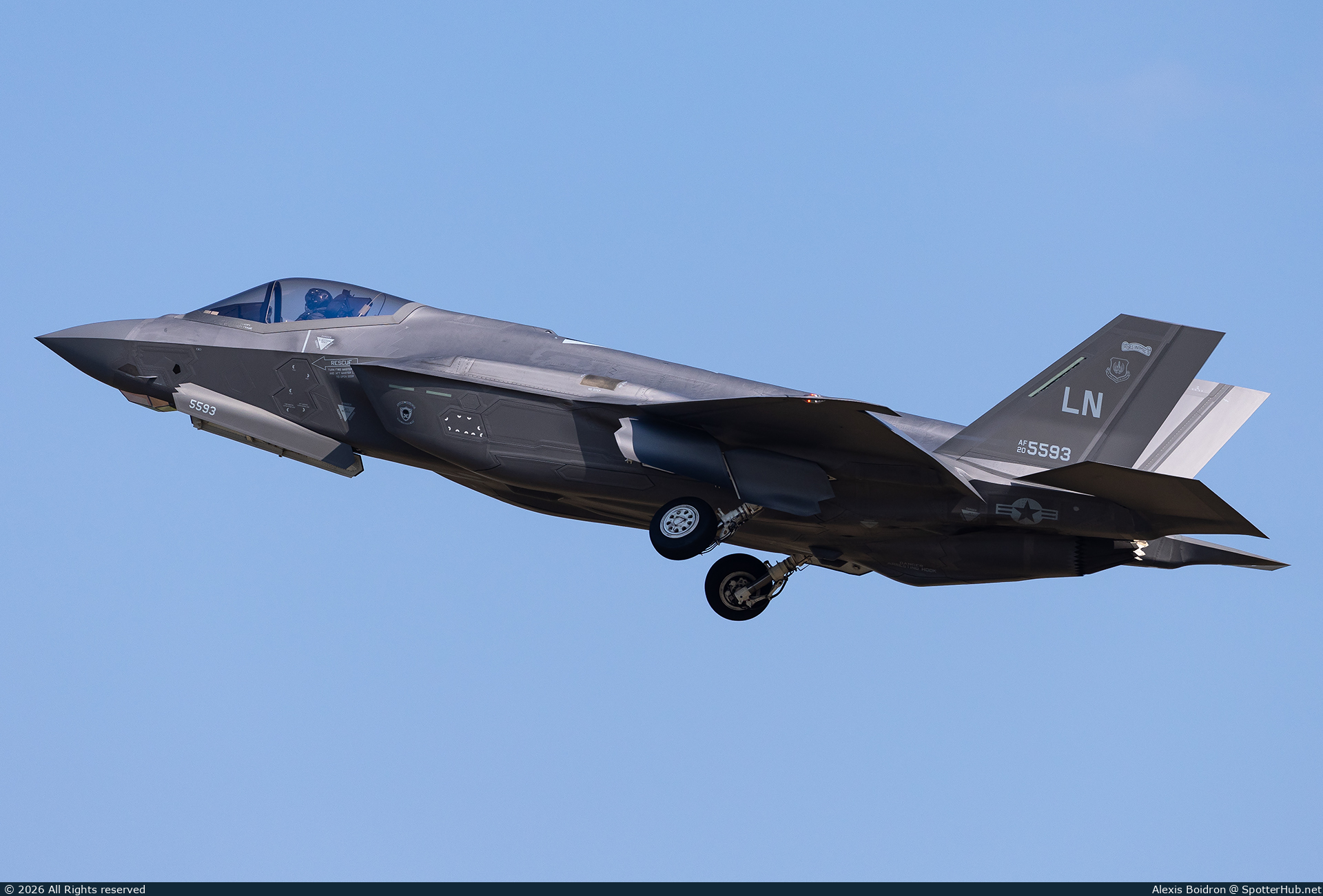 Photo of 20-5593 - Lockheed Martin F-35A Lightning II operated by US Air Force