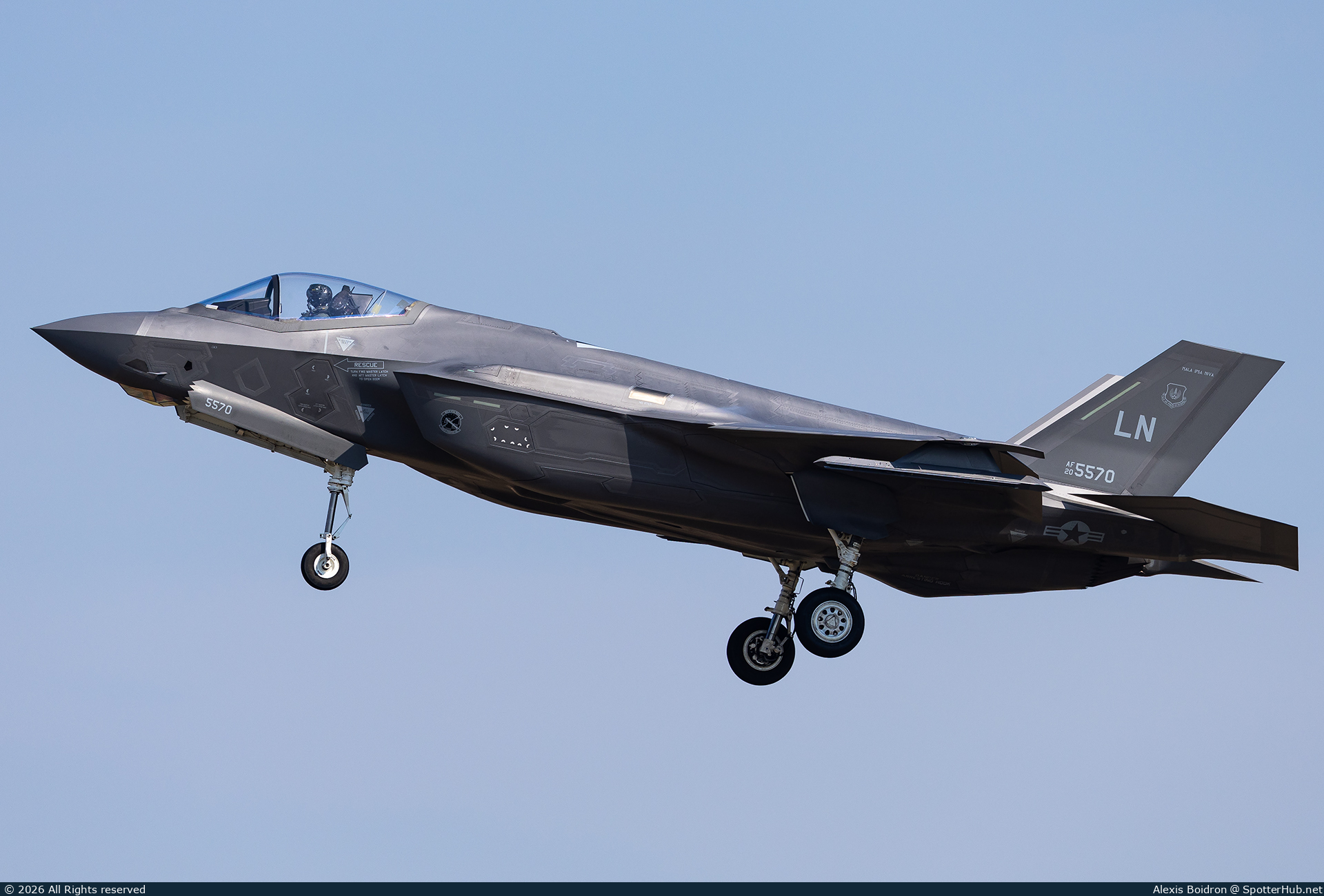 Photo of 20-5570 - Lockheed Martin F-35A Lightning II operated by US Air Force