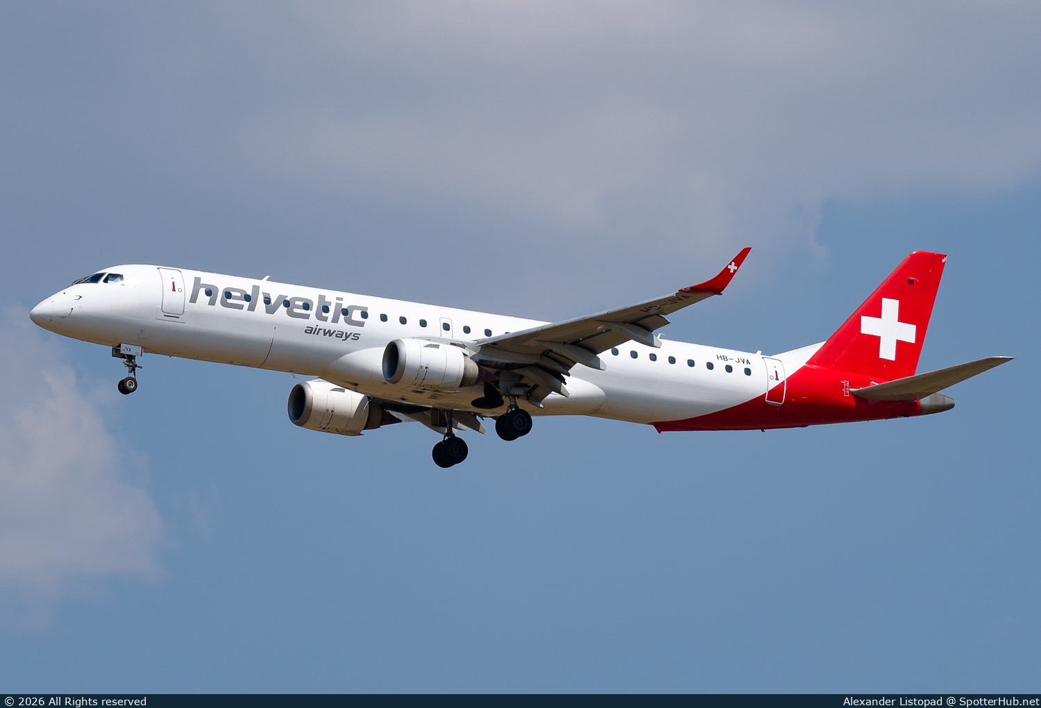 Photo of HB-JVA - Embraer ERJ-195AR operated by Helvetic Airways