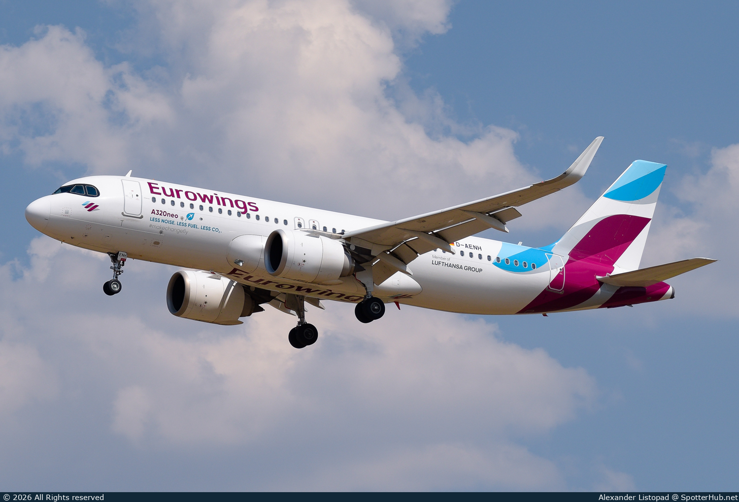 Photo of D-AENH - Airbus A320-251N operated by Eurowings
