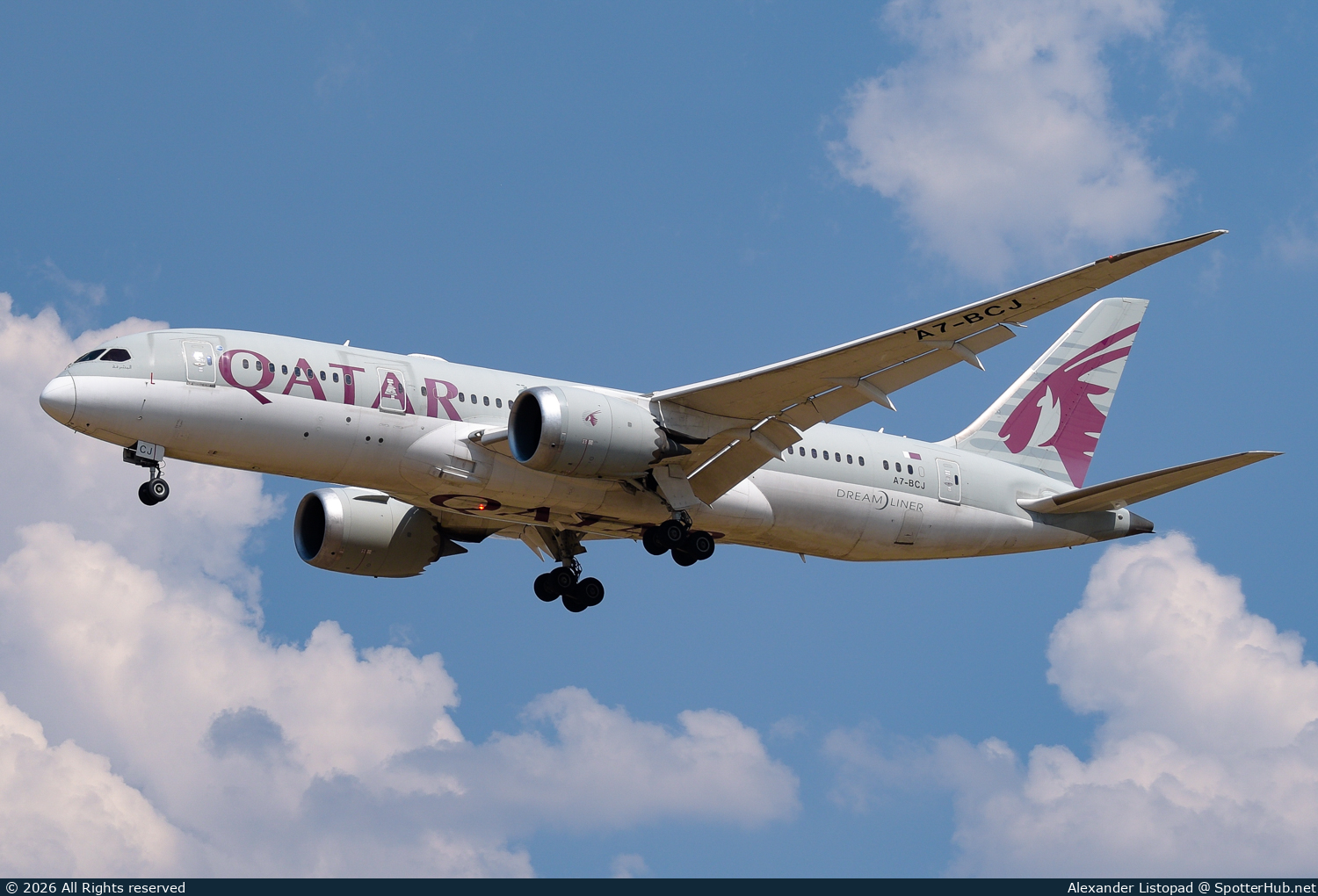 Photo of A7-BCJ - Boeing 787-8 Dreamliner operated by Qatar Airways