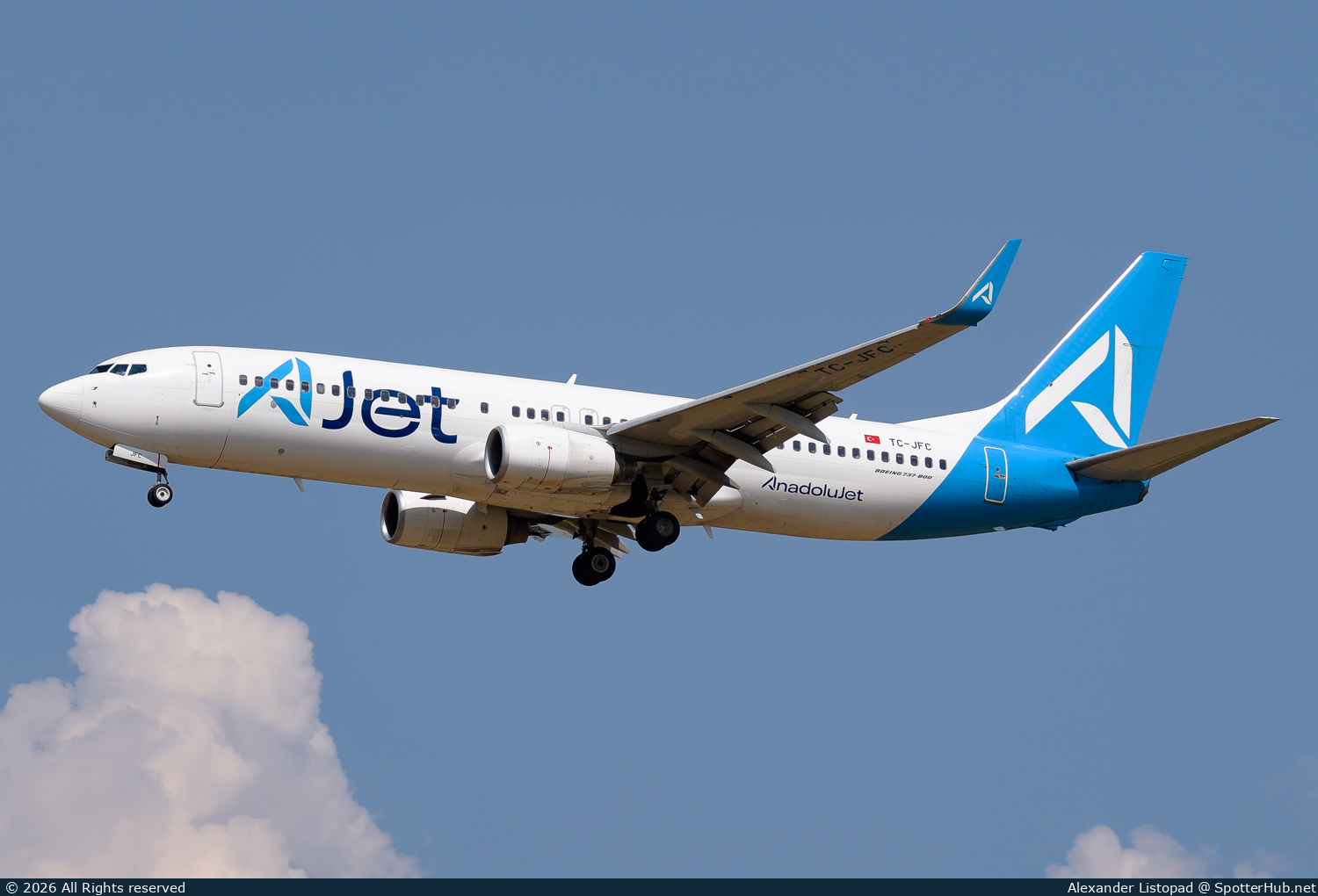 Photo of TC-JFC - Boeing 737-8F2 operated by AJet