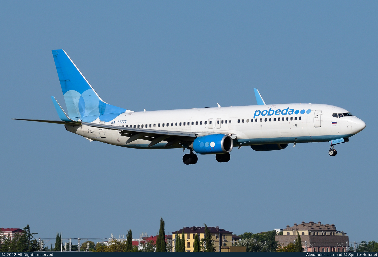 Photo of RA-73235 - Boeing 737-8LJ operated by Pobeda