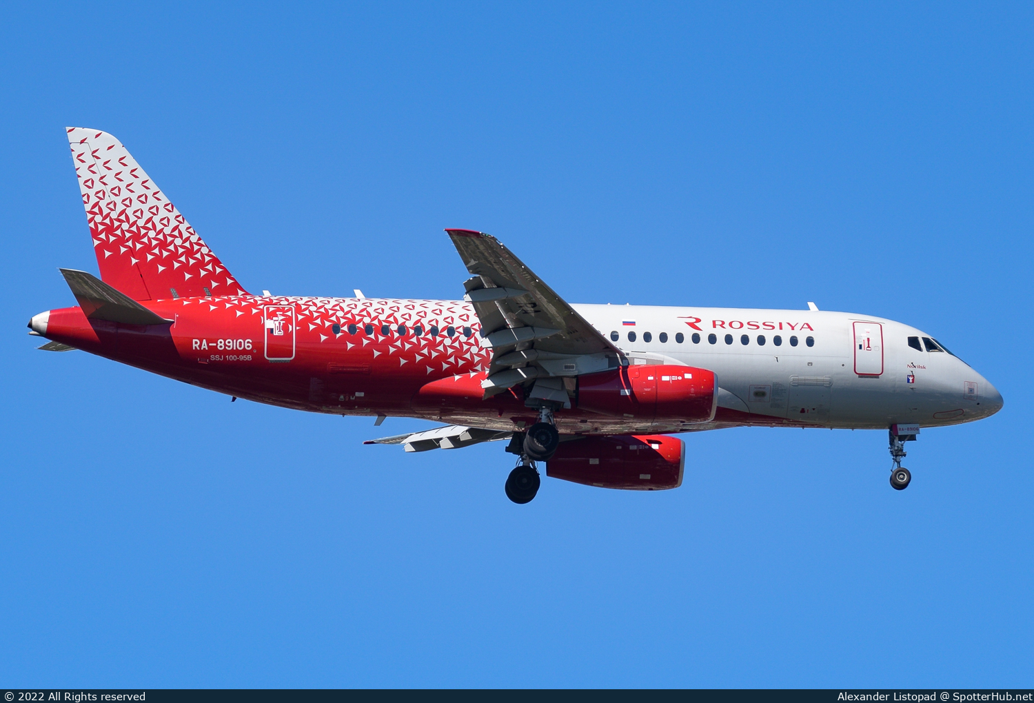 Photo of RA-89106 - Sukhoi Superjet 100-95B operated by Rossiya Airlines