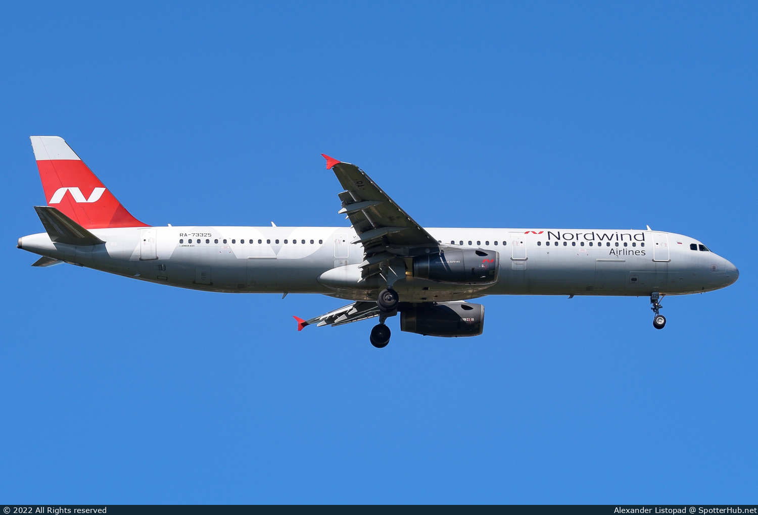 Photo of RA-73325 - Airbus A321-232 operated by Nordwind Airlines