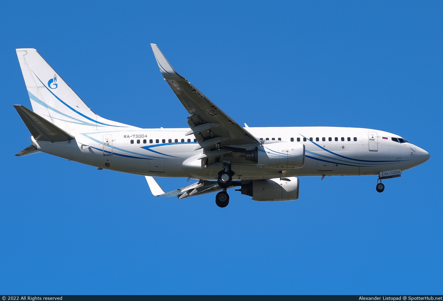Photo of RA-73004 - Boeing 737-76N operated by Gazpromavia