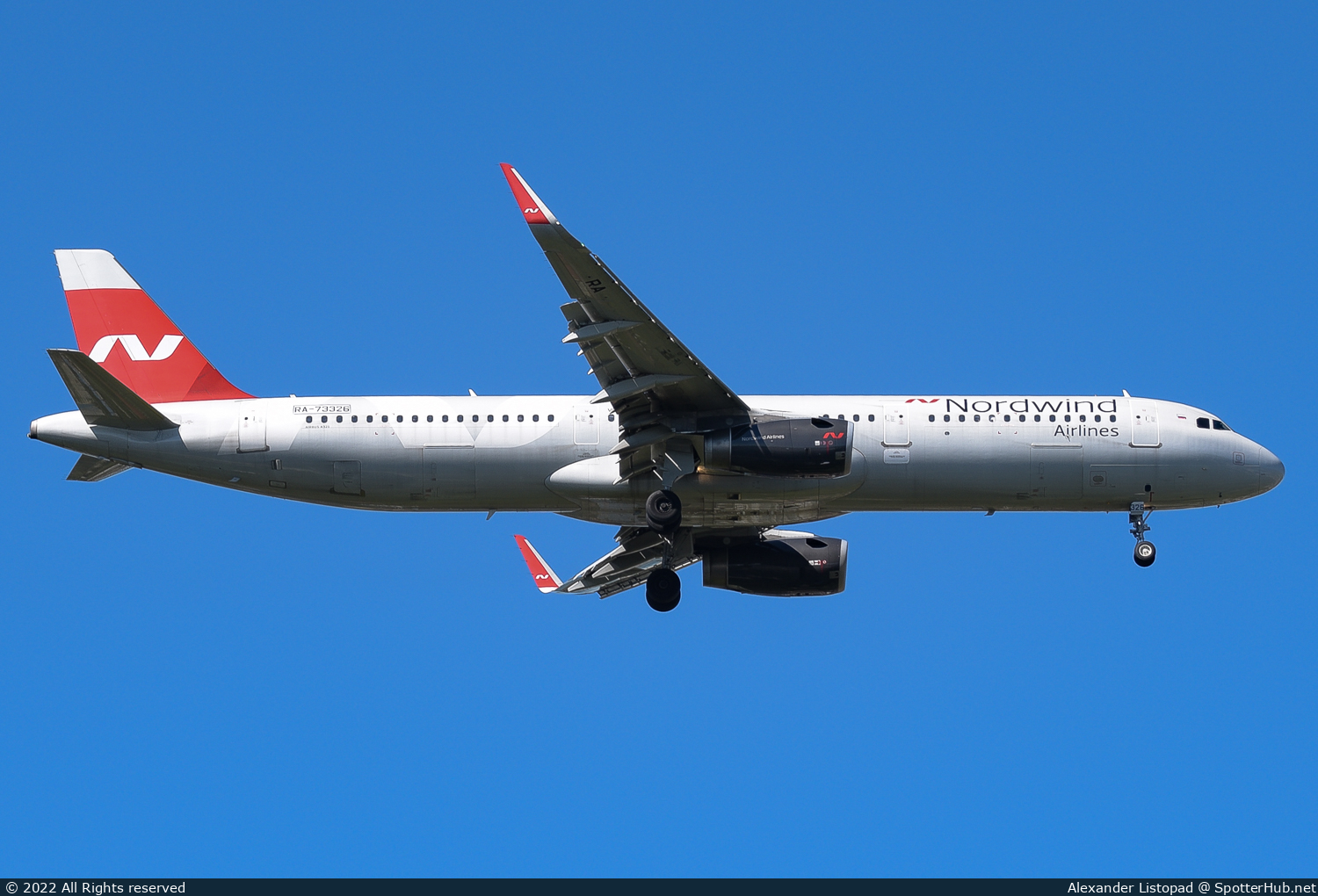 Photo of RA-73326 - Airbus A321-231 operated by Nordwind Airlines