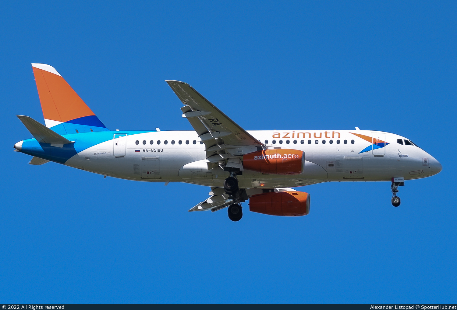 Photo of RA-89180 - Sukhoi Superjet 100-95B operated by azimuth