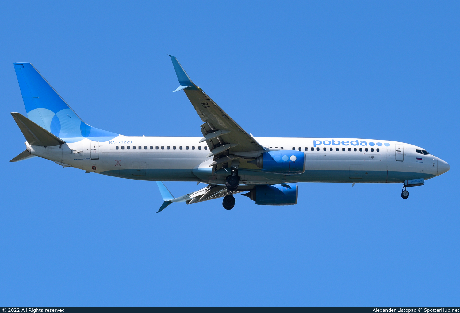 Photo of RA-73229 - Boeing 737-8MC operated by Pobeda