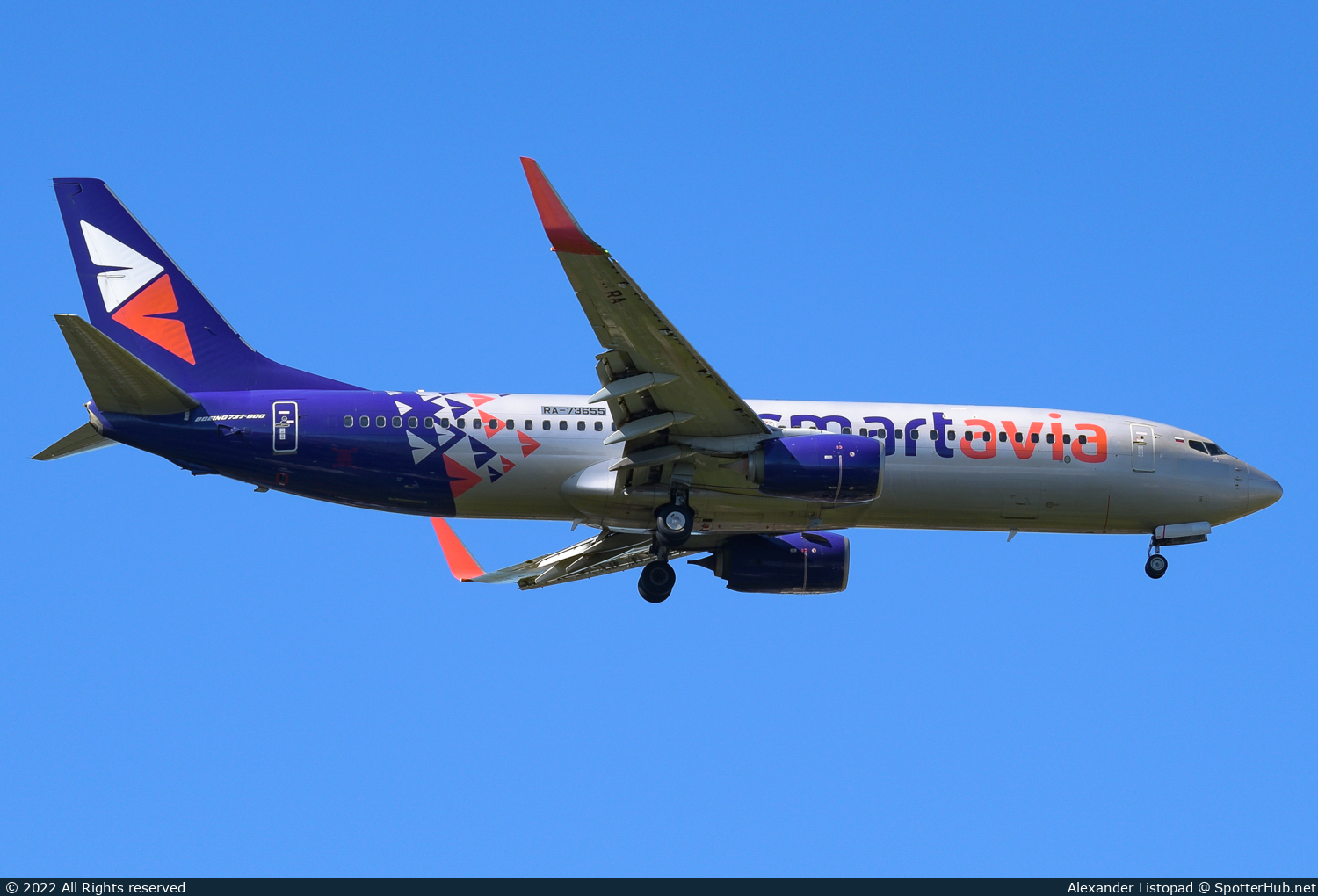 Photo of RA-73655 - Boeing 737-8AL operated by Smartavia
