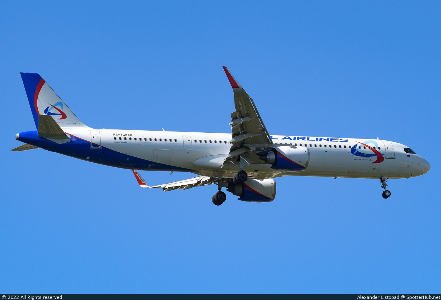 Photo of RA-73840 - Airbus A321-251NX operated by Ural Airlines