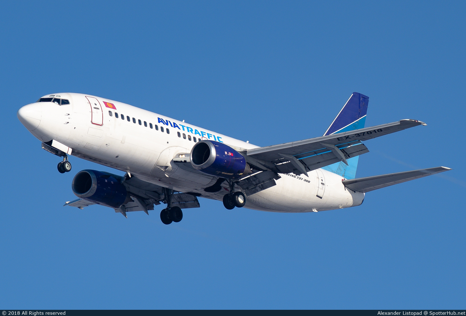 Photo of EX-37010 - Boeing 737-3L9 operated by Avia Traffic Company