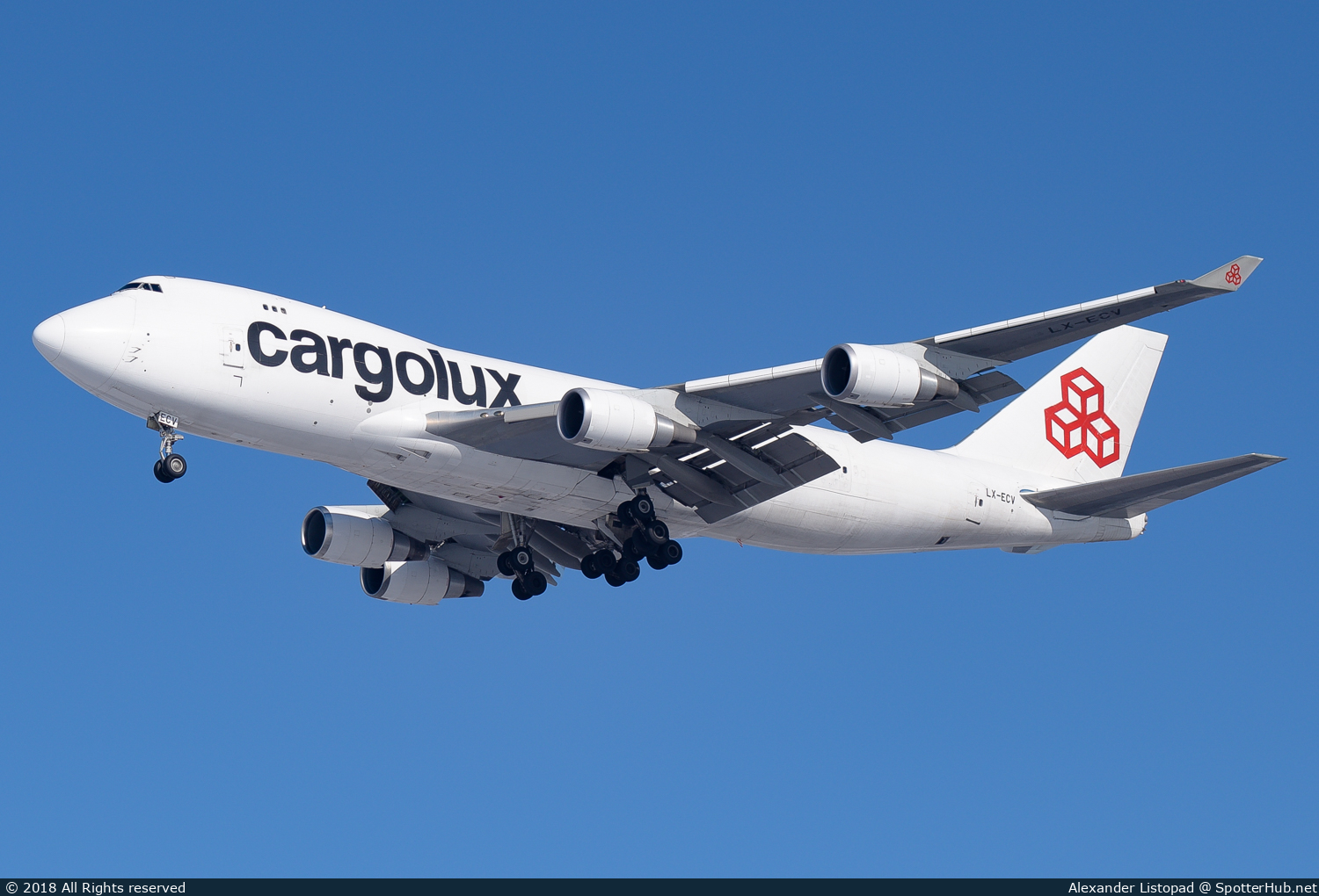 Photo of LX-ECV - Boeing 747-4HQF(ER) operated by Cargolux
