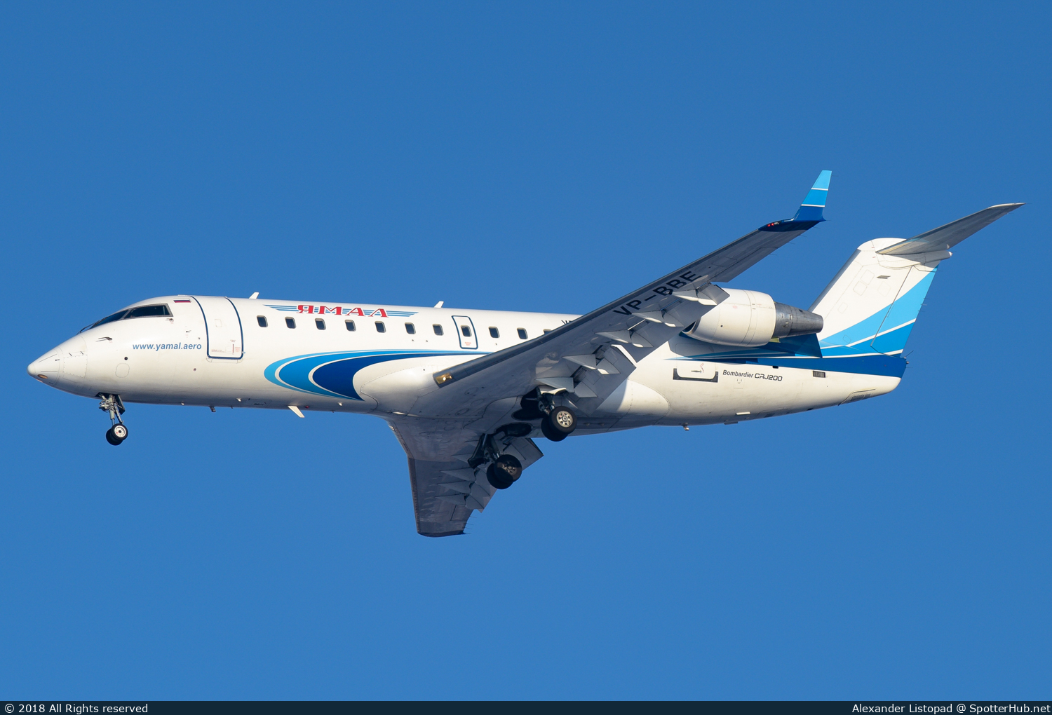 Photo of VP-BBE - Bombardier CRJ-200LR operated by Yamal Airlines