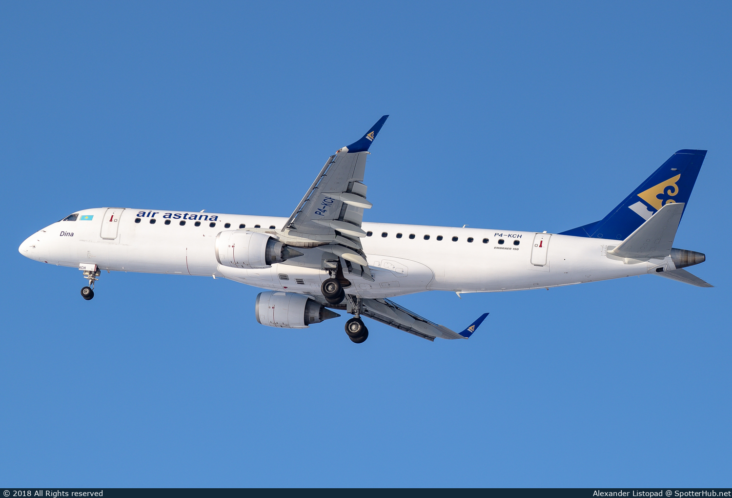 Photo of P4-KCH - Embraer ERJ-190LR operated by Air Astana