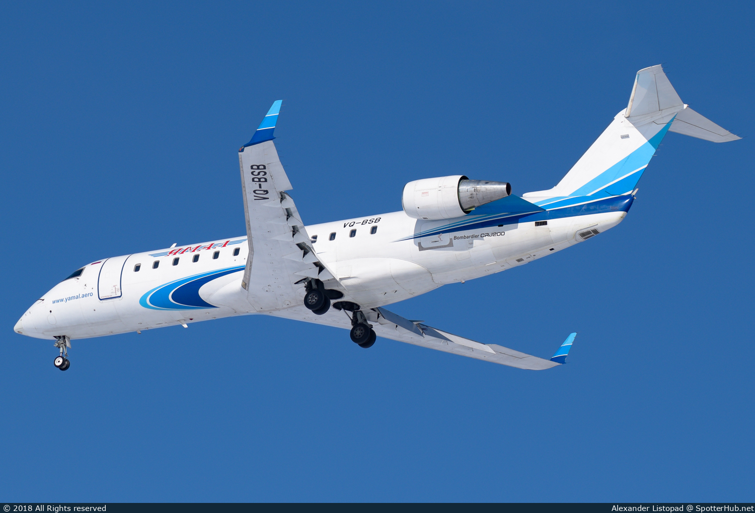 Photo of VQ-BSB - Bombardier CRJ-200LR operated by Yamal Airlines