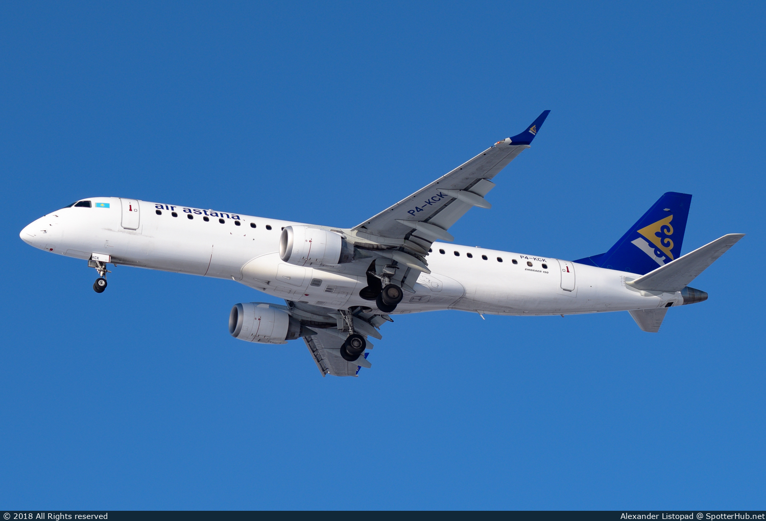 Photo of P4-KCK - Embraer ERJ-190LR operated by Air Astana