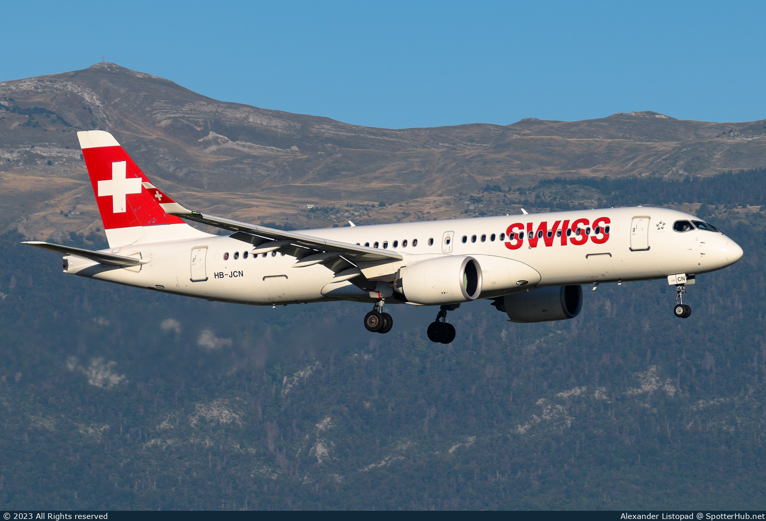 Photo of HB-JCN - Airbus A220-300 operated by Swiss International Air Lines