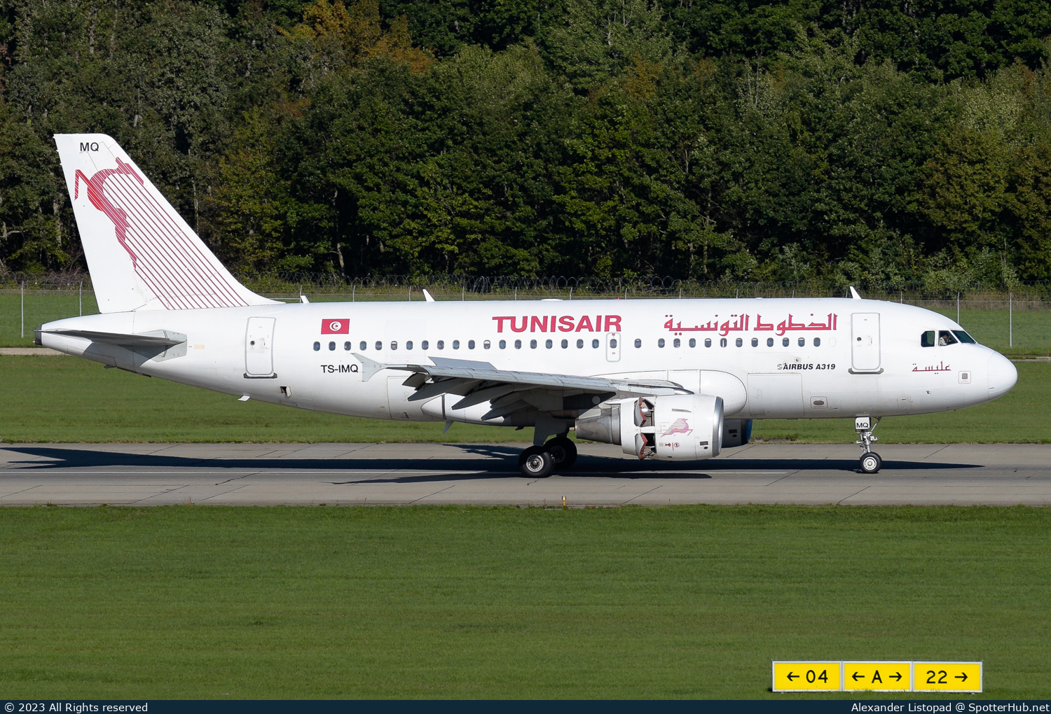Photo of TS-IMQ - Airbus A319-112 operated by Tunisair