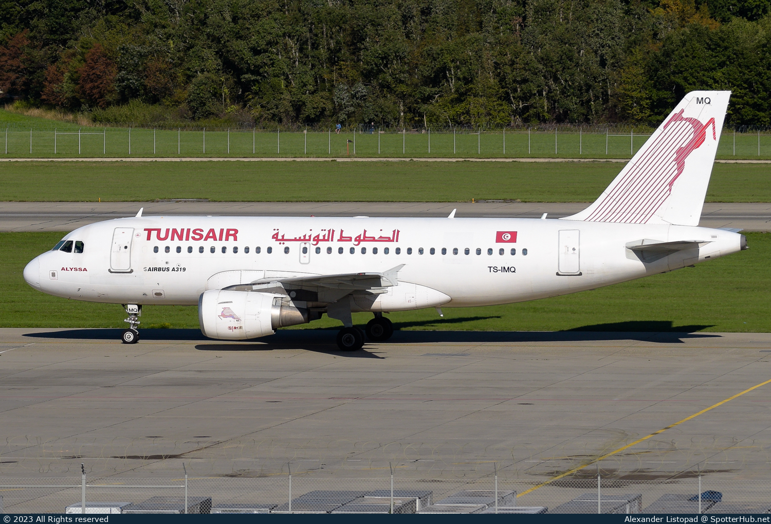 Photo of TS-IMQ - Airbus A319-112 operated by Tunisair