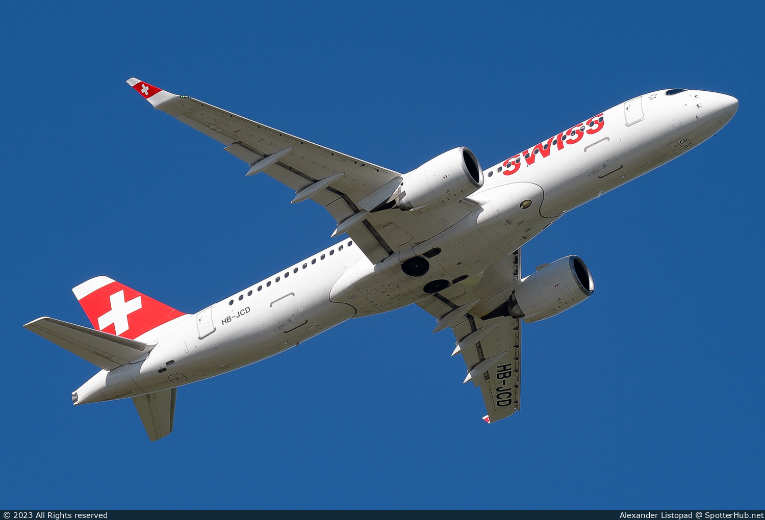 Photo of HB-JCD - Airbus A220-300 operated by Swiss International Air Lines