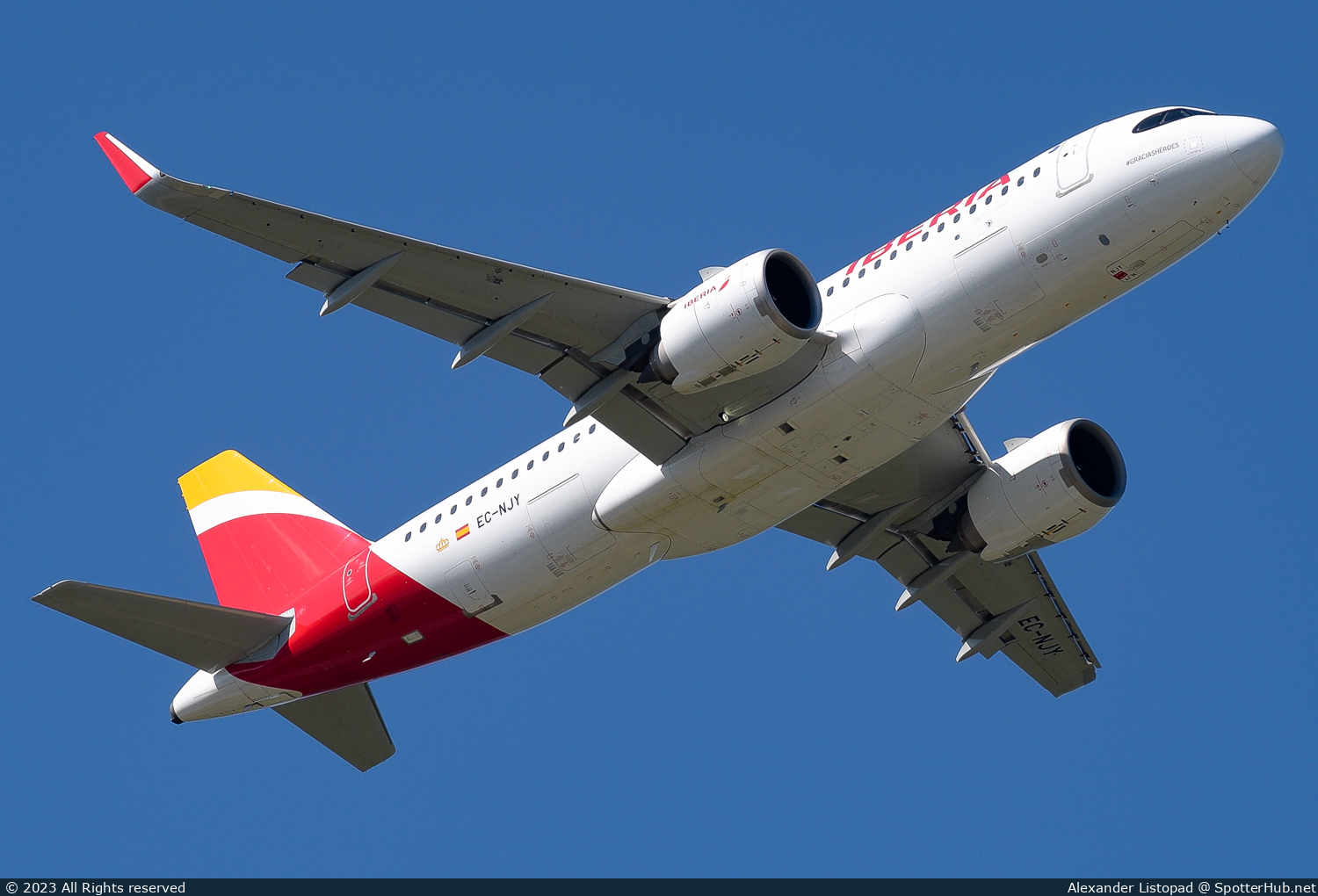 Photo of EC-NJY - Airbus A320-251N operated by Iberia