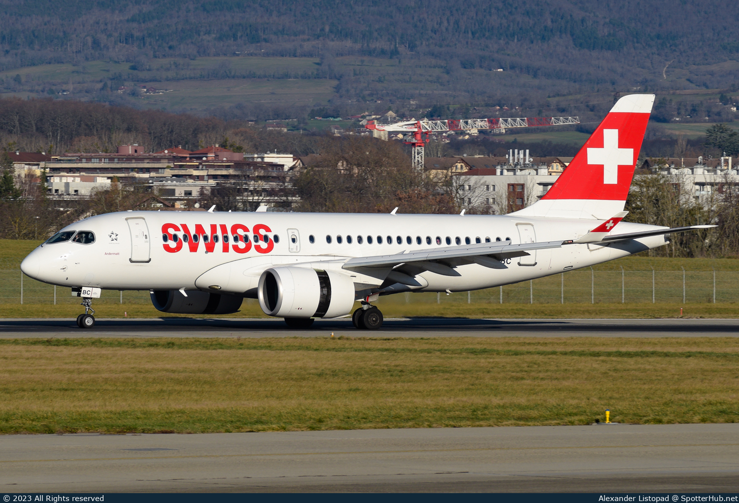 Photo of HB-JBC - Airbus A220-100 operated by Swiss International Air Lines