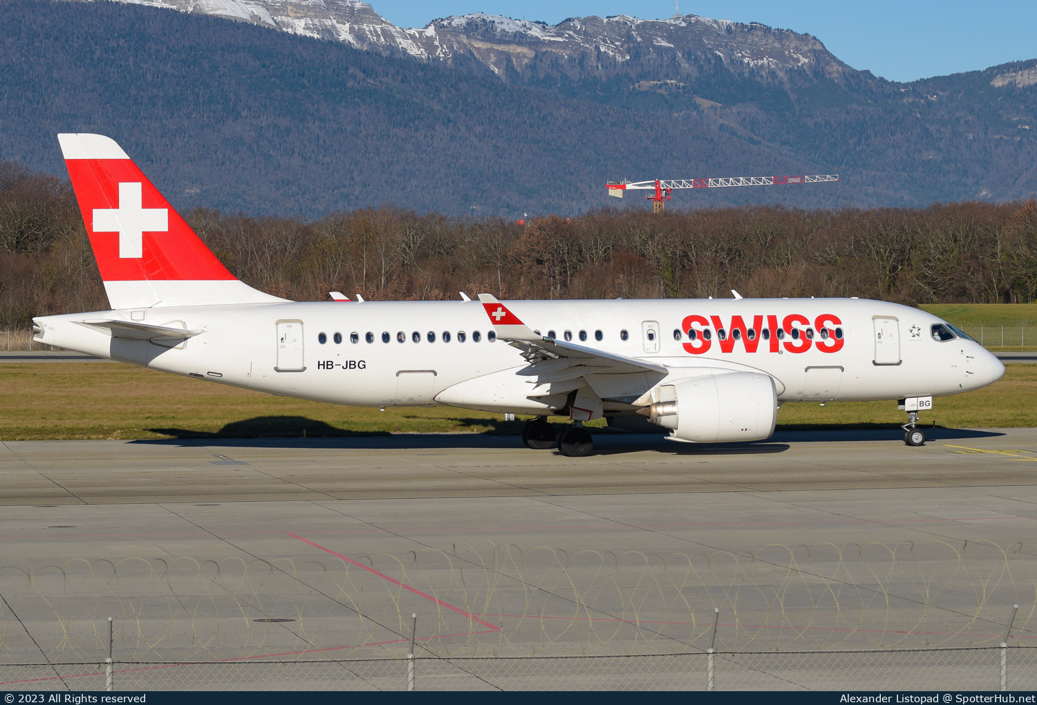 Photo of HB-JBG - Airbus A220-100 operated by Swiss International Air Lines