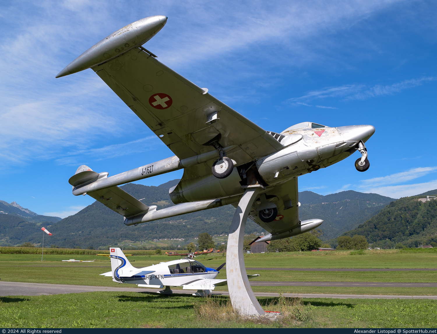 Photo of J-1627 - De Havilland DH-102 Venom FB.50 operated by Swiss Air Force