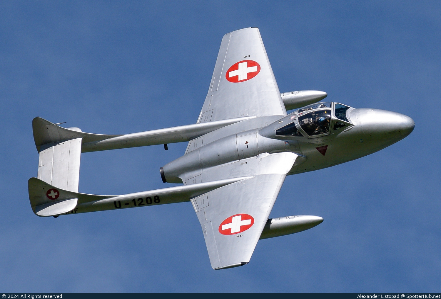 Photo of HB-RVF - De Havilland DH-100 Vampire T.55 operated by Fliegermuseum Altenrhein