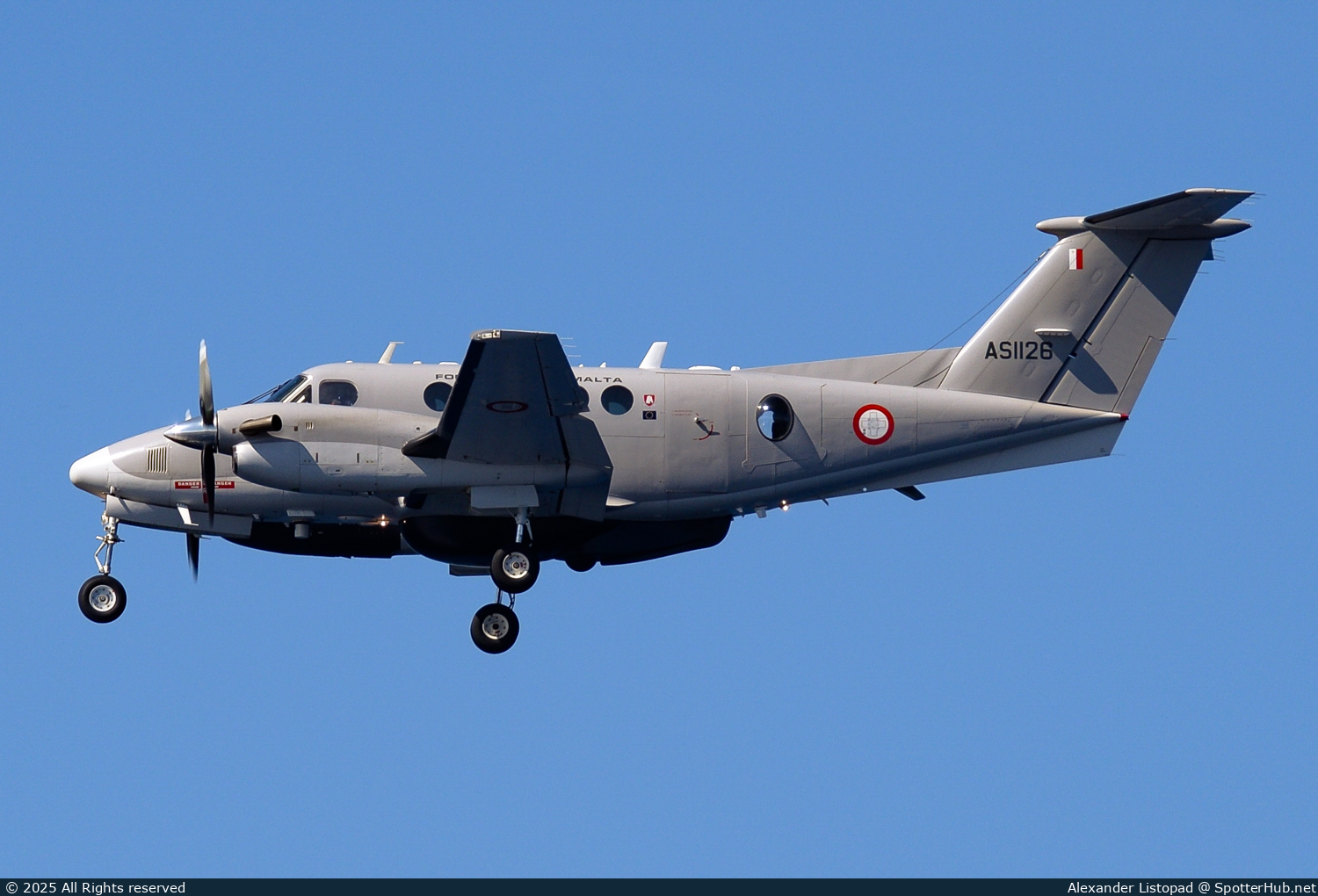 Photo of AS1126 - Beechcraft B200 Super King Air operated by Air Wing of the Armed Forces of Malta