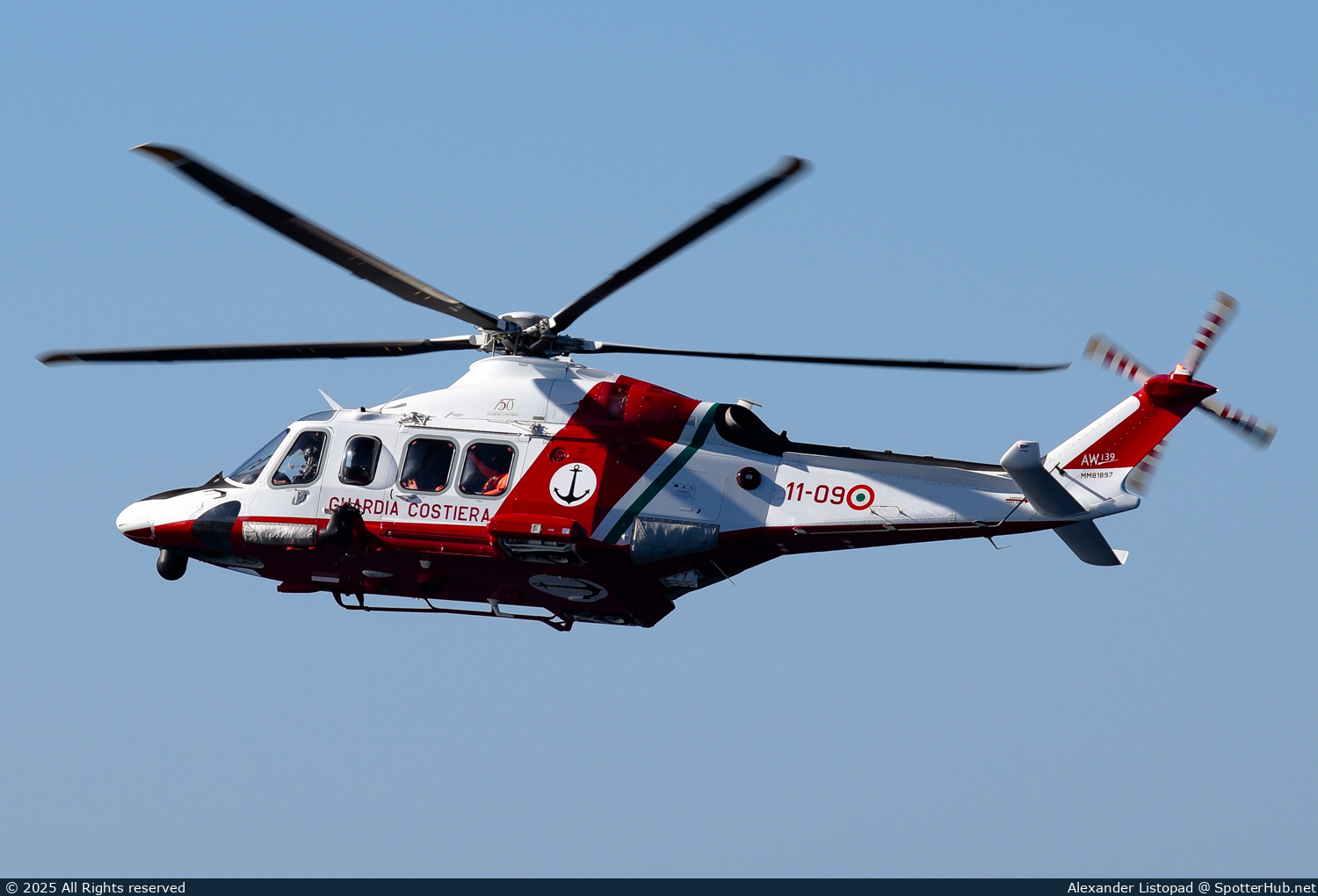 Photo of MM81897 - AgustaWestland PH-139B operated by Italian Coast Guard - Guardia costiera