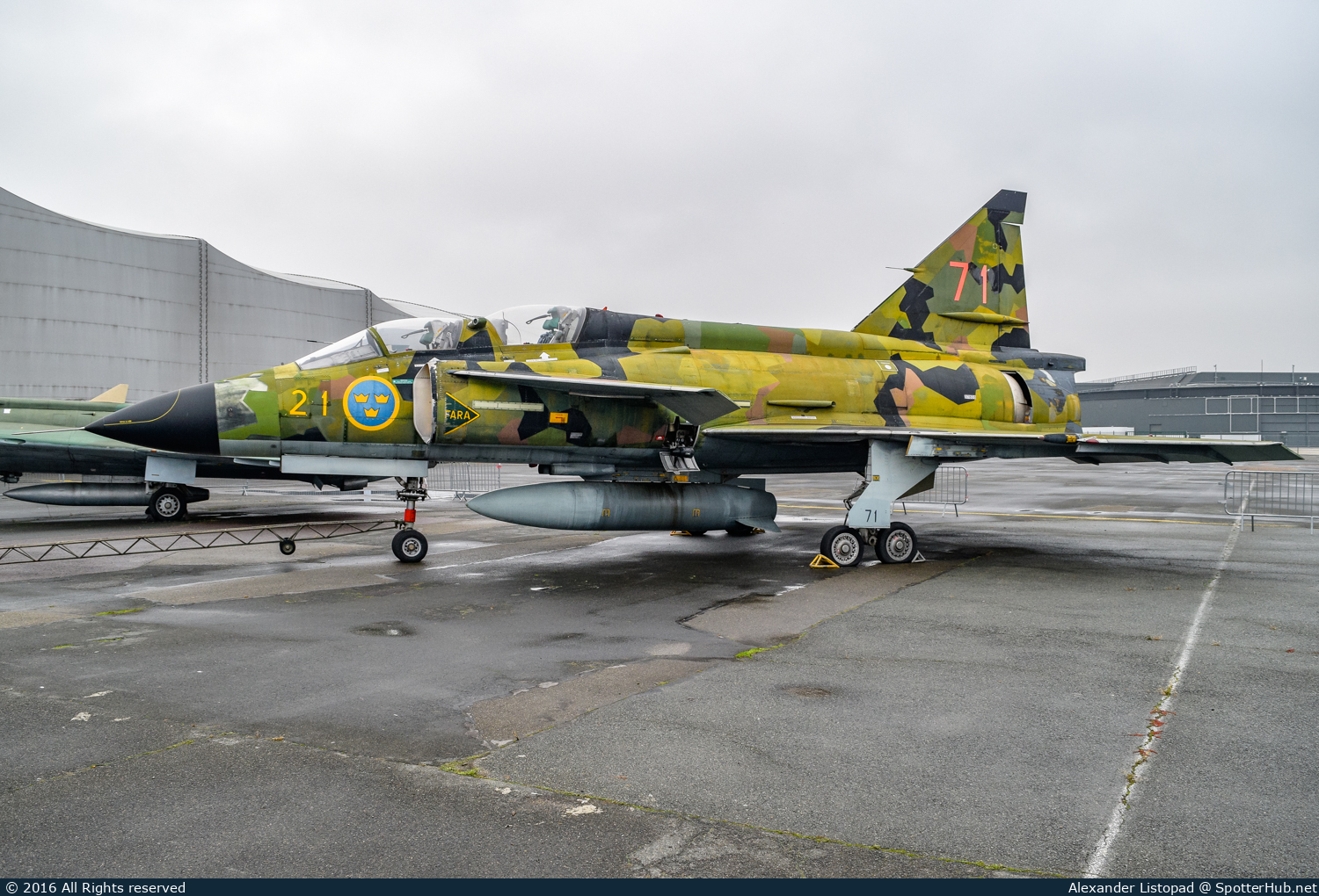 Photo of 37808 - Saab SK 37E Viggen operated by Swedish Air Force