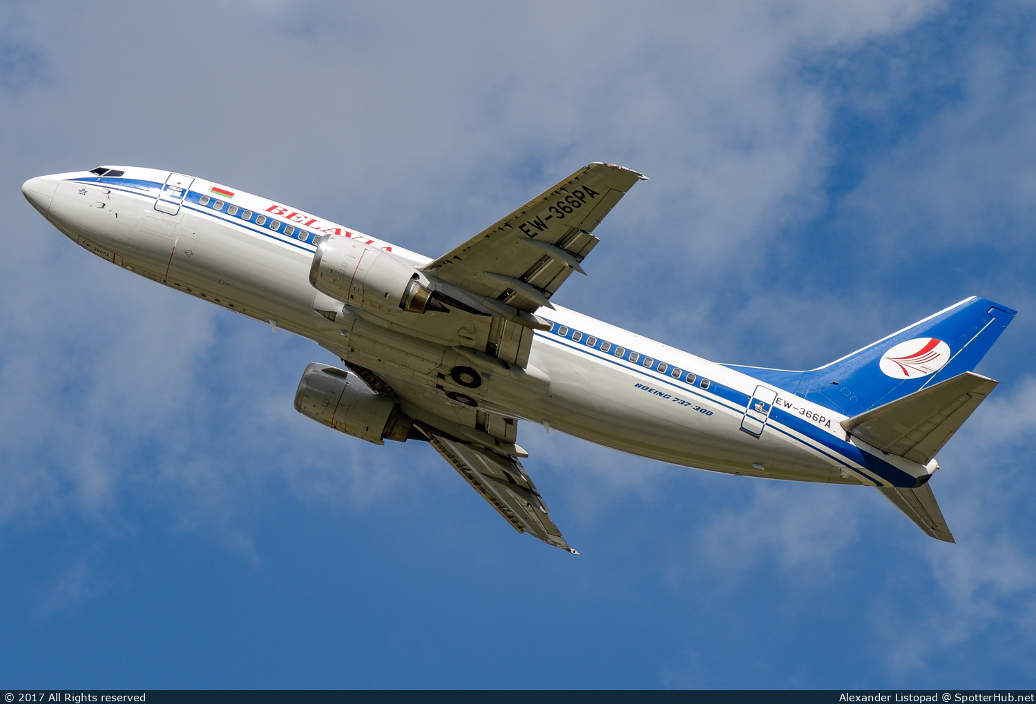 Photo of EW-366PA - Boeing 737-31S operated by Belavia