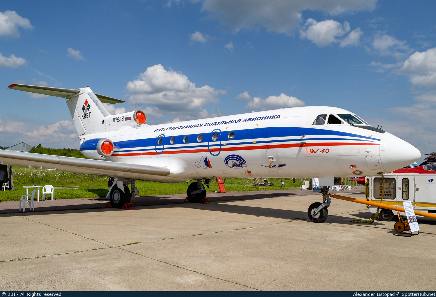 Photo of 87938 - Yakovlev Yak-40K operated by PIC Pilot Research Center