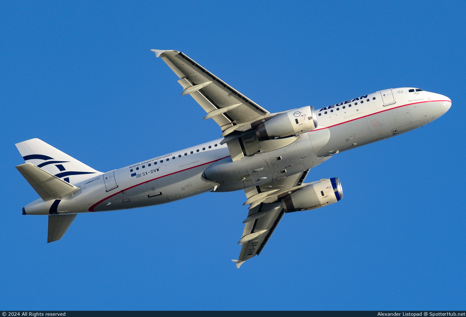 Photo of SX-DVW - Airbus A320-232 operated by Aegean Airlines