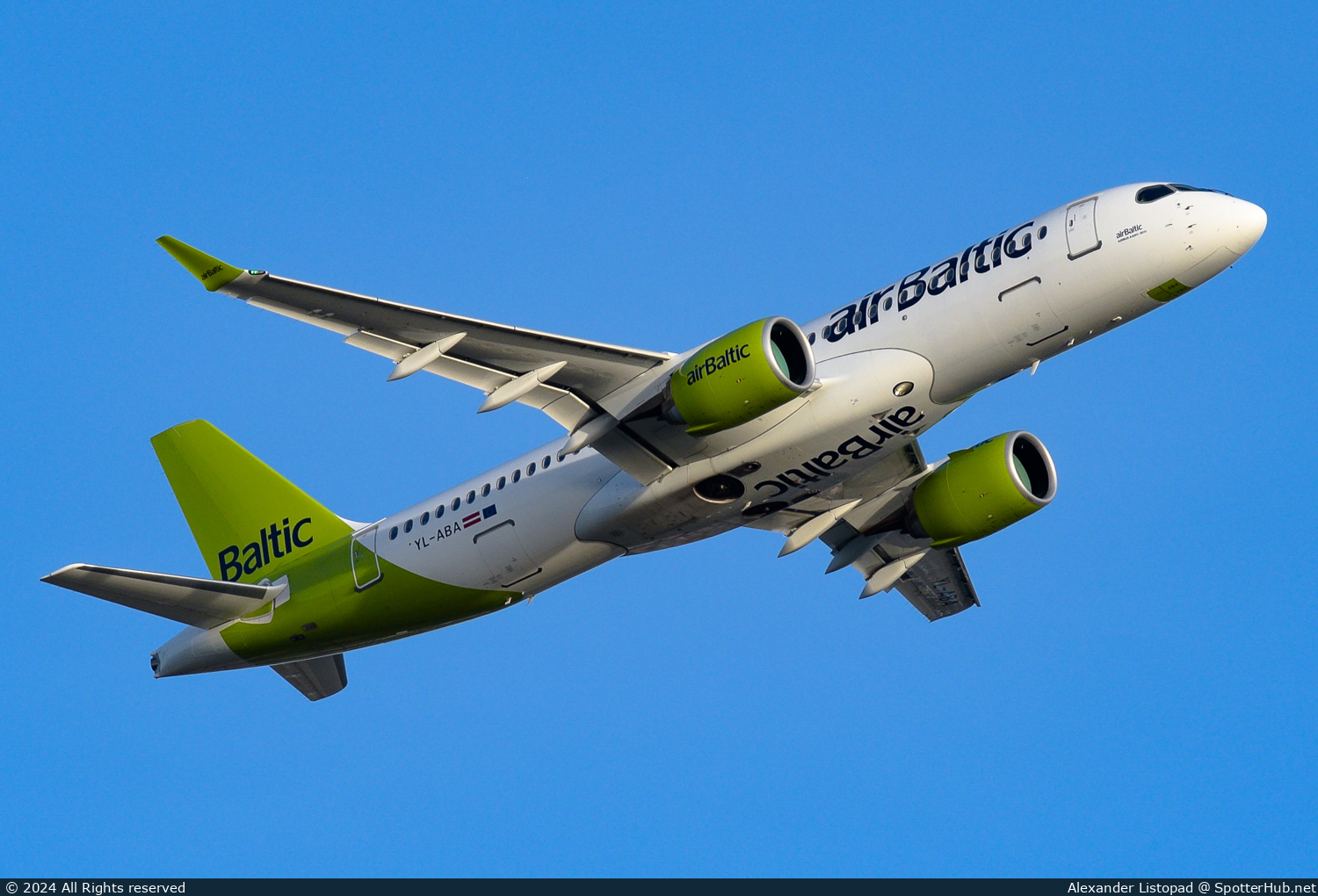 Photo of YL-ABA - Airbus A220-300 operated by airBaltic