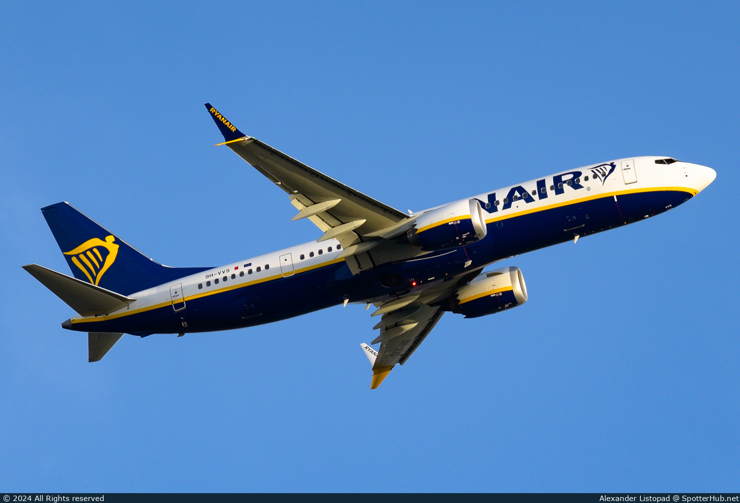 Photo of 9H-VVS - Boeing 737 MAX 8-200 operated by Ryanair (opb Malta Air)