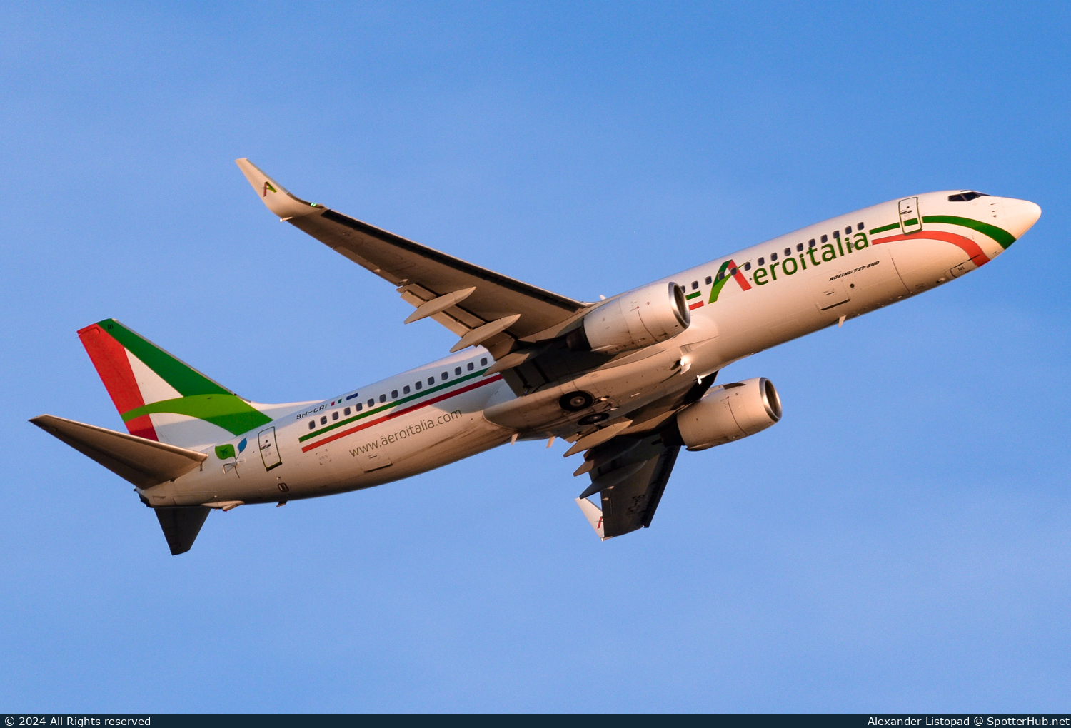 Photo of 9H-CRI - Boeing 737-85F operated by Aeroitalia