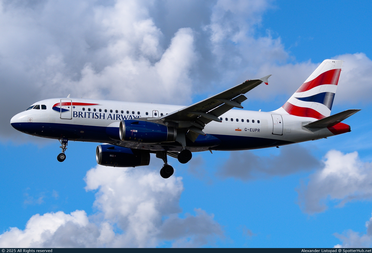 Photo of G-EUPR - Airbus A319-131 operated by British Airways
