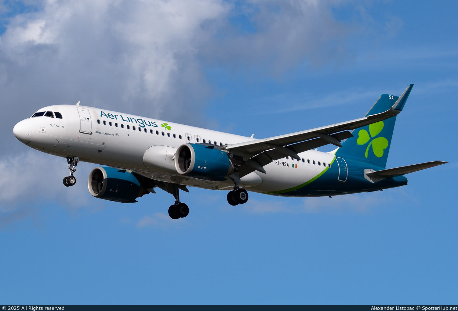 Photo of EI-NSA - Airbus A320-251N operated by Aer Lingus